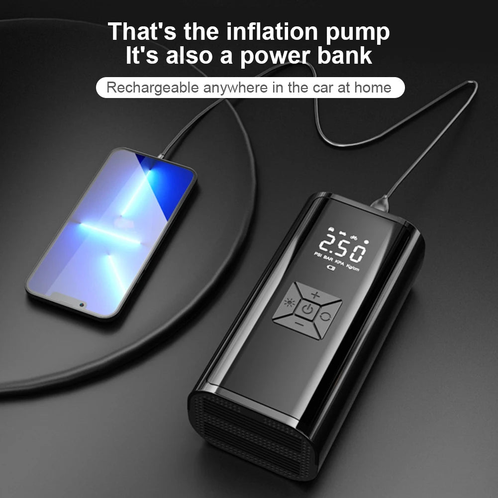 VELORA 6000mAh Portable Tire Inflator – 150 PSI