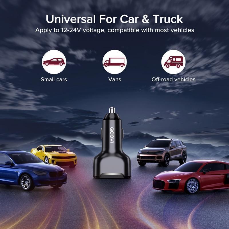 VELORA30W Fast Car Charger – USB+USB+C