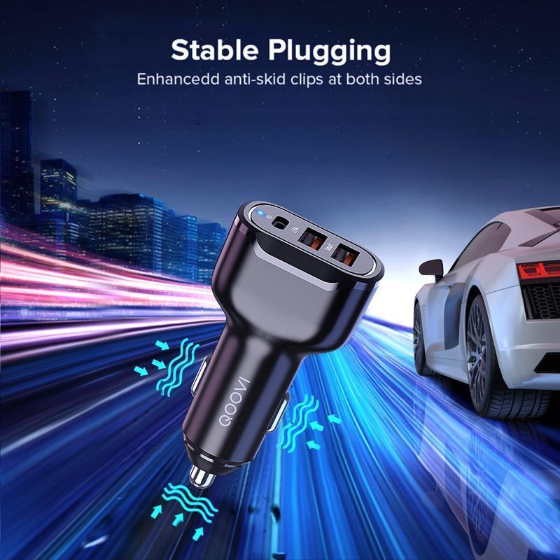 VELORA30W Fast Car Charger – USB+USB+C