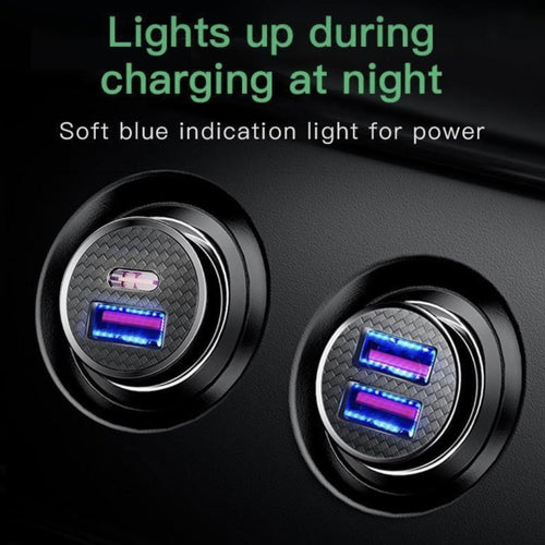 30W Fast Car Charger – USB & USB-C